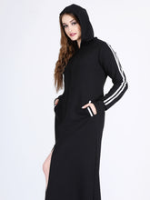 Load image into Gallery viewer, Basic plain black open abaya