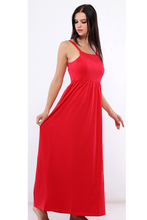 Load image into Gallery viewer, فستان سالوبت من القطن الخالص احمر - pumpkinU