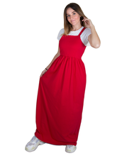 Load image into Gallery viewer, فستان سالوبت من القطن الخالص احمر - pumpkinU