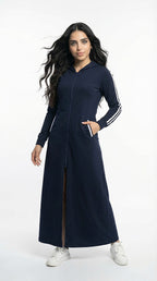 عباية سادة بيزك مفتوح كحلى