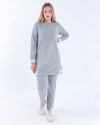 بدلة رياضية شرايط ميلتون رمادي