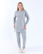 بدلة رياضية شرايط ميلتون رمادي