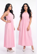 Robe salopette noire en pur coton
