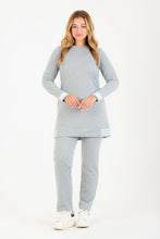 Load image into Gallery viewer, Black Melton Stripe Tracksuit