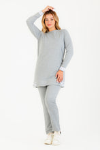 Load image into Gallery viewer, Black Melton Stripe Tracksuit