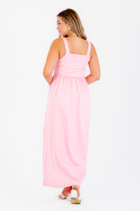 Robe salopette noire en pur coton