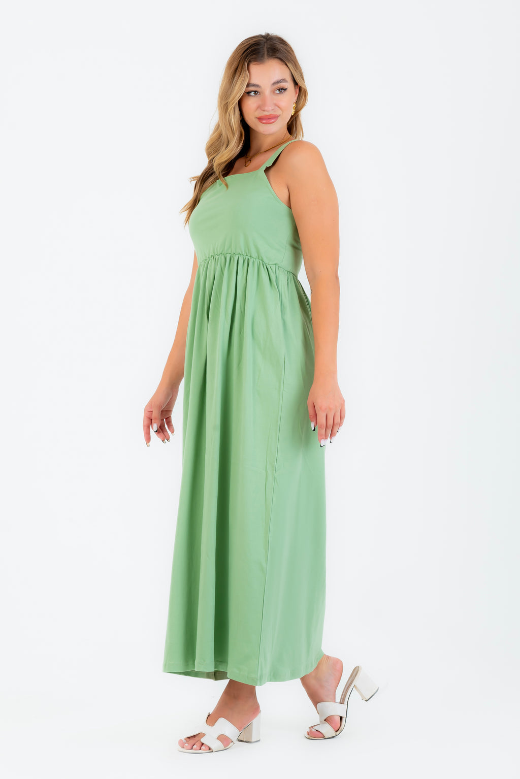 Robe salopette noire en pur coton