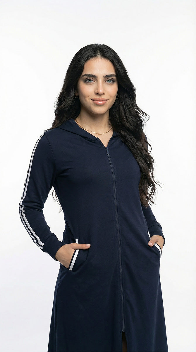 عباية سادة بيزك مفتوح كحلى