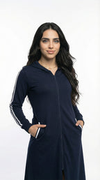 عباية سادة بيزك مفتوح كحلى