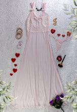 Load image into Gallery viewer, Power long Pink nightgown with power chest