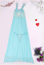 Load image into Gallery viewer, Power long pistachio nightgown with power chest