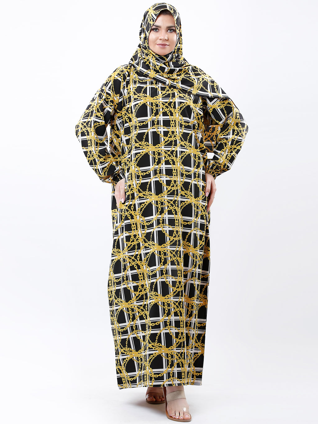 اسدال سلاسل مربعات اسود بوليستر - pumpkinU