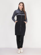 بدلة رياضية قطن ميلتون بسوستة وكابيشو رمادى فى اسود - pumpkinU