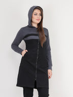 بدلة رياضية قطن ميلتون بسوستة وكابيشو رمادى فى اسود - pumpkinU