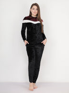 بيجاما قطيفة اسود VV - pumpkinU