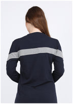 Abaya sport crêpe bleu marine