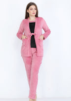 Cashmere Heidi pyjamas 3-pieces set with double-sided lining