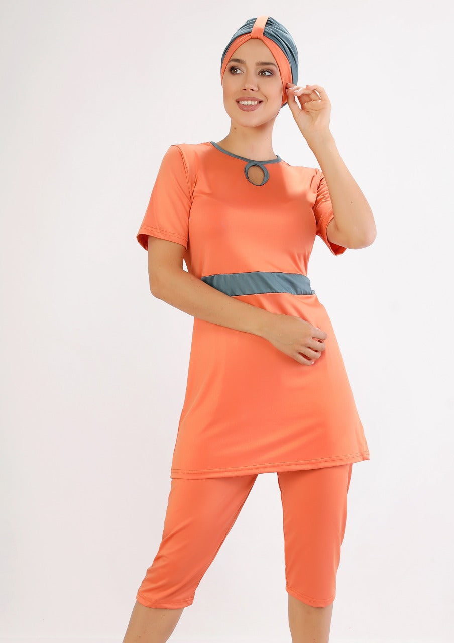 Maillot pantacourt havane