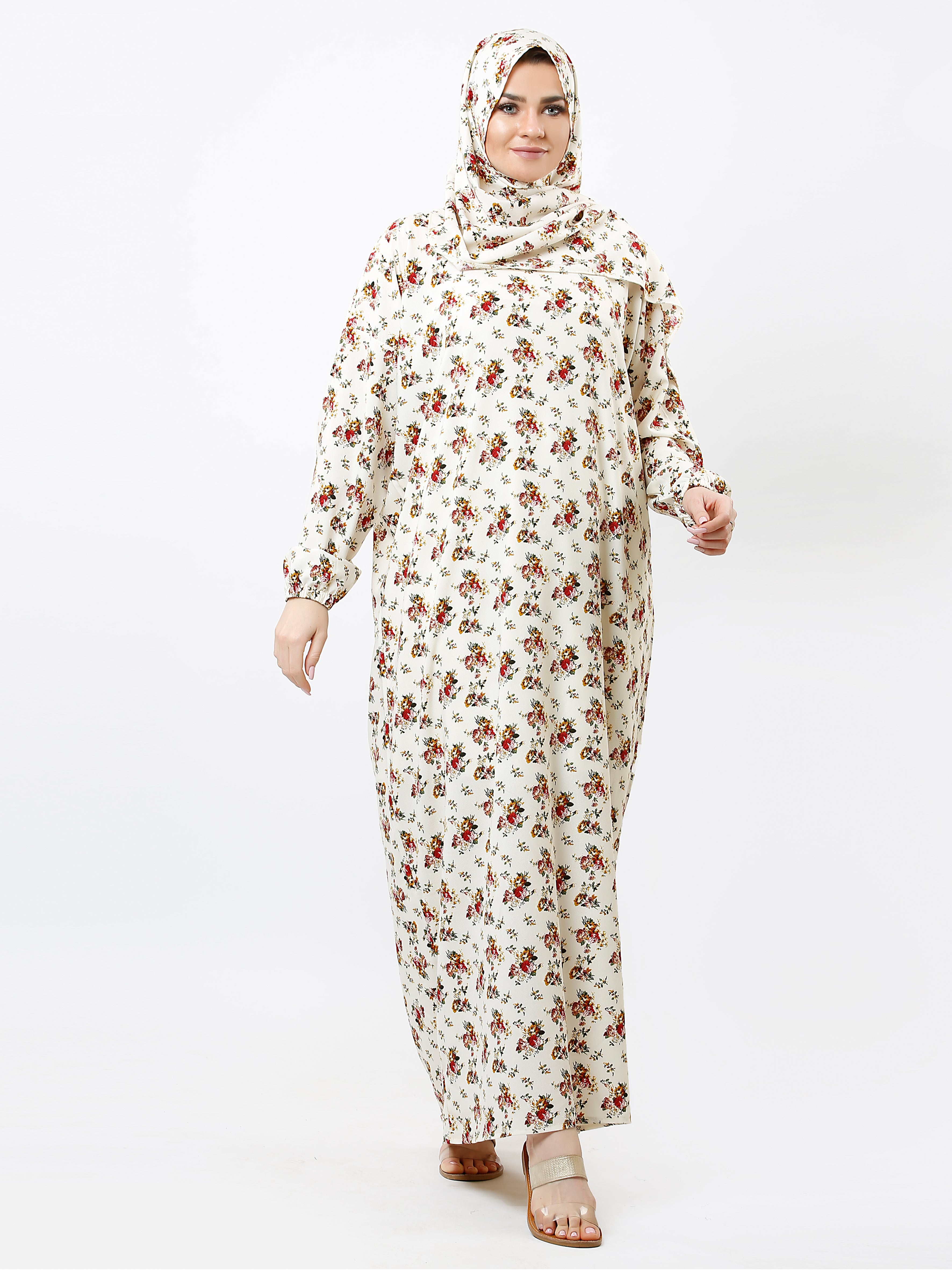 اسدال قطن بوليستر  مشجر ورد سكرى - pumpkinU