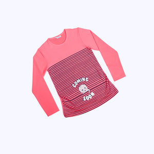Pink  maternity tshirt - model 3008