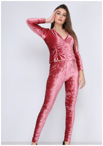 Pyjama heidi en tissu beurre rose
