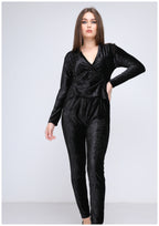 Pyjama heidi en tissu beurre noir