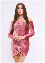 Load image into Gallery viewer, Cachmere velvet cachet dress