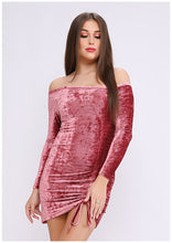 Load image into Gallery viewer, Cachmere velvet cachet dress