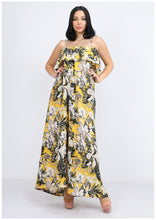 Load image into Gallery viewer, Long yellow viscose dress