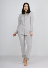 Load image into Gallery viewer, Challis Heidi pajamas with lace and lining on both sides