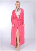 روب شتوي فرو هايدي مبطن من الوشين روز غامق