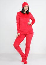 Load image into Gallery viewer, Watermelon warm Heidi pajamas 4-pieces set  with double-sided lining