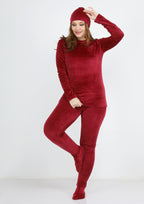 بيجاما دفاية أربع قطع هايدي مبطن من الوشين نبيتي