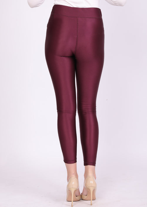 بنطلون زبدة ليكرا مستورد بورجوندي