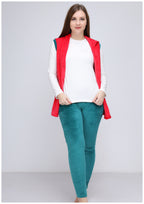 بيجاما كت قطعتين هايدي مبطن من الوشين بكابيشو وزراير فوشيا في بترولي