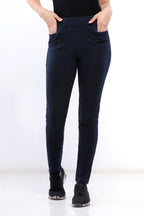 Pantalon à la mode bleu marine