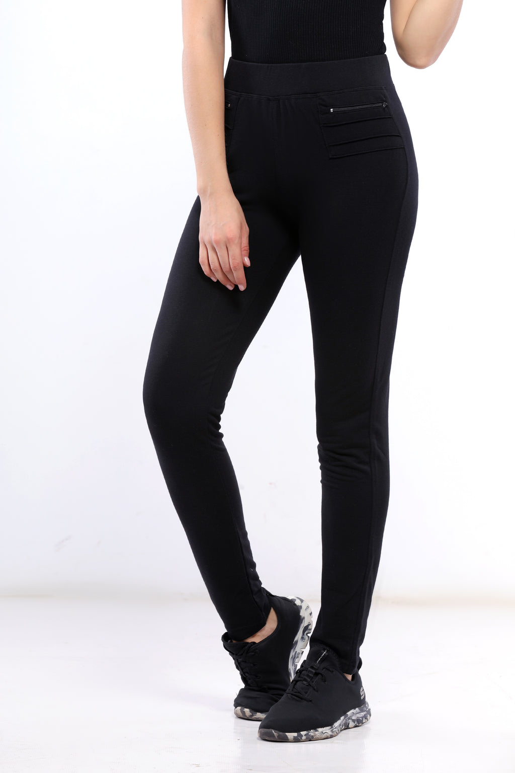 Pantalon à la mode noir