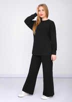 بدلة رياضية ميلتون سادة أسود