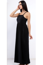 فستان سالوبت من القطن الخالص اسود - pumpkinU