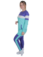 بدلة رياضية قطن تركواز فى موف - pumpkinU