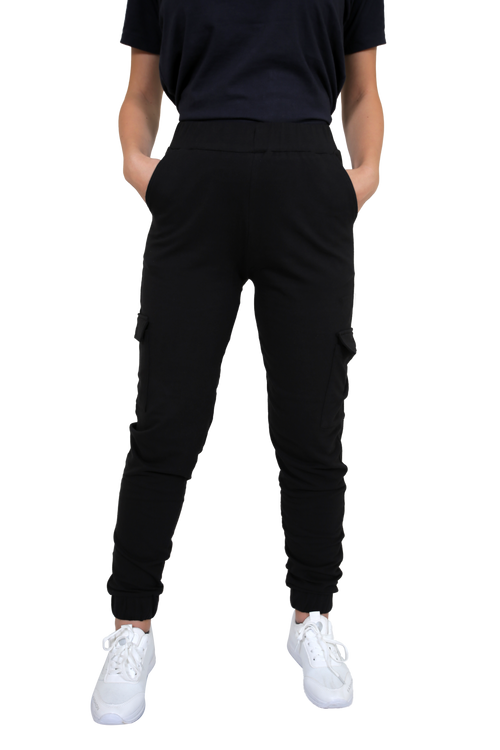 بنطلون باجى قطن اسود - pumpkinU