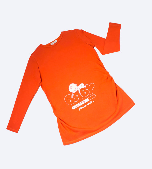 Tshirt grossesse - modèle 3007 - orange
